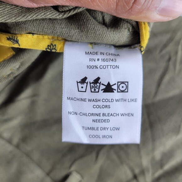 Parallel X League Knox Chino Shorts Army Embroidered Cotton Small Mens NWT - Picture 7 of 12